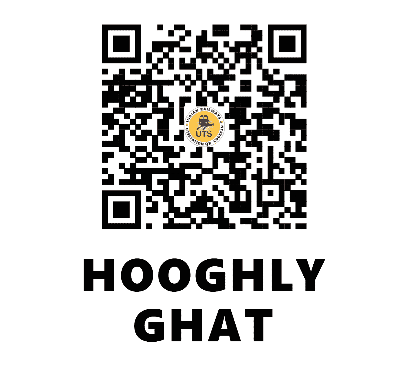 UTS QR Code for HOOGHLY GHAT - HYG - ER (WEST BENGAL)